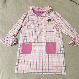 3T pink plaid dress